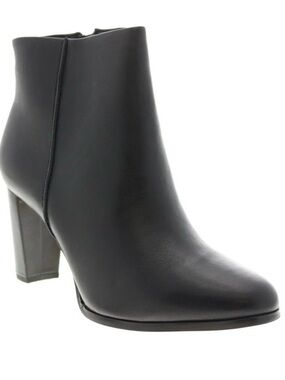 Clarks Kaylin Fern Womens Black Leather Ankle & Booties Boots Size 10.5W